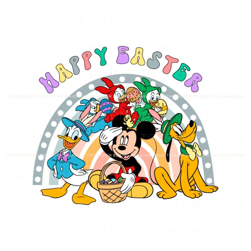 retro-mickey-friends-happy-easter-svg