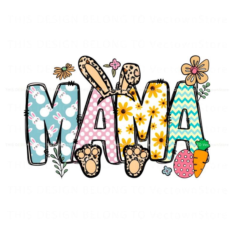 floral-bunny-mama-easter-png