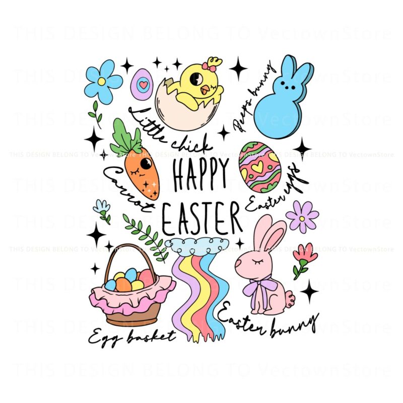 happy-easter-little-chick-peeps-bunny-svg