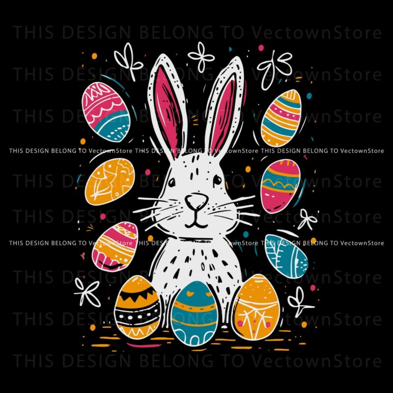 retro-easter-eggs-funny-bunny-svg