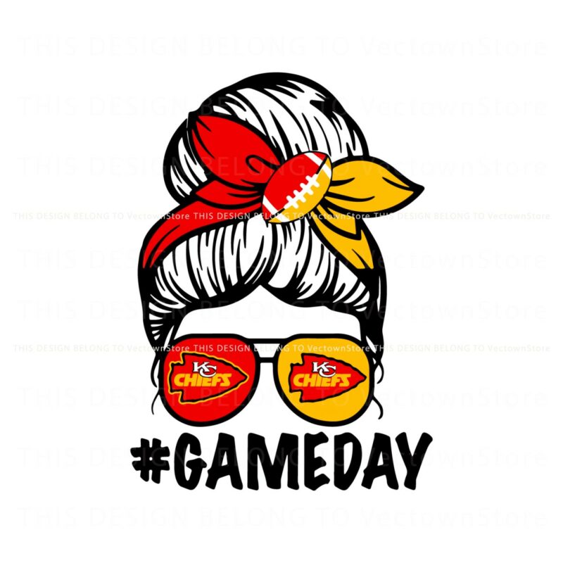 messy-bun-game-day-kansas-city-chiefs-svg