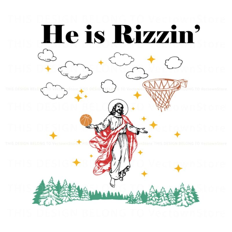 funny-jesus-he-is-rizzin-easter-basketball-svg