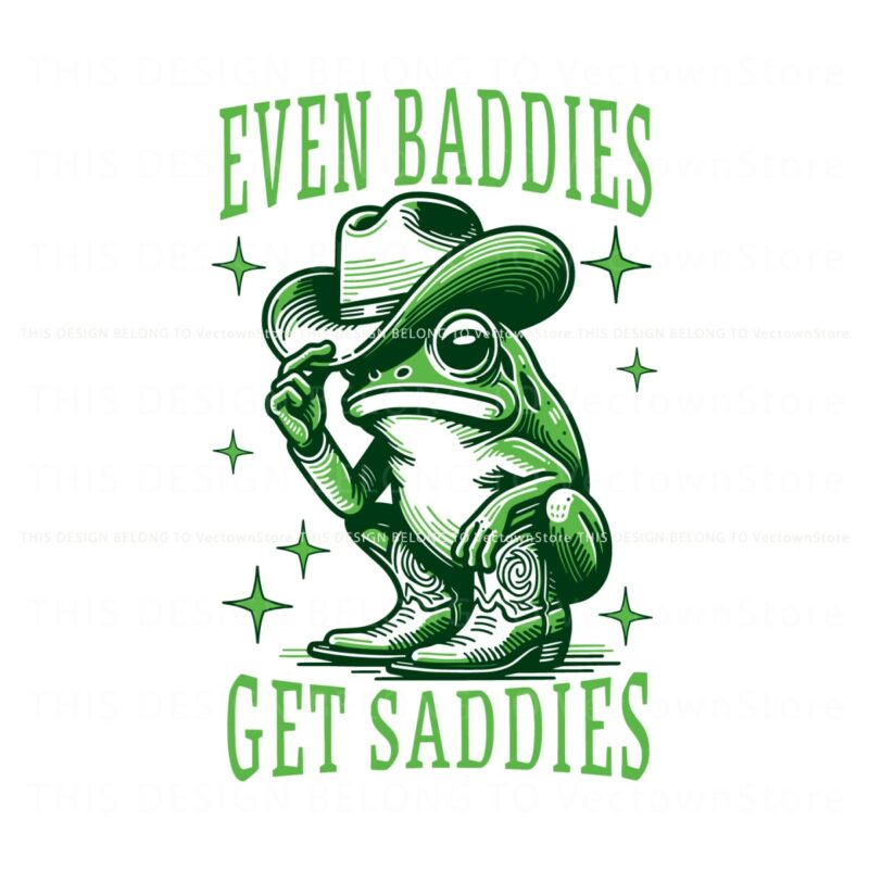 even-baddies-get-saddies-funny-frog-meme-svg