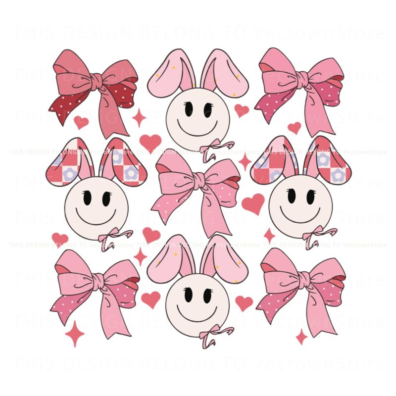 coquette-bow-tie-bunny-smiley-face-easter-svg
