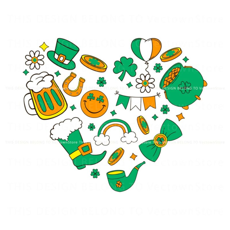 green-st-patricks-day-doodles-four-leaf-clover-svg