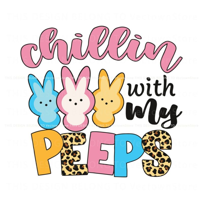 cute-chillin-with-my-peeps-bunny-svg