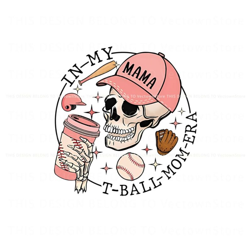 retro-in-my-t-ball-mom-era-skeleton-png