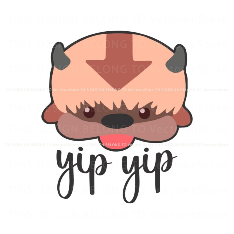 funny-yip-yip-sky-bison-character-svg
