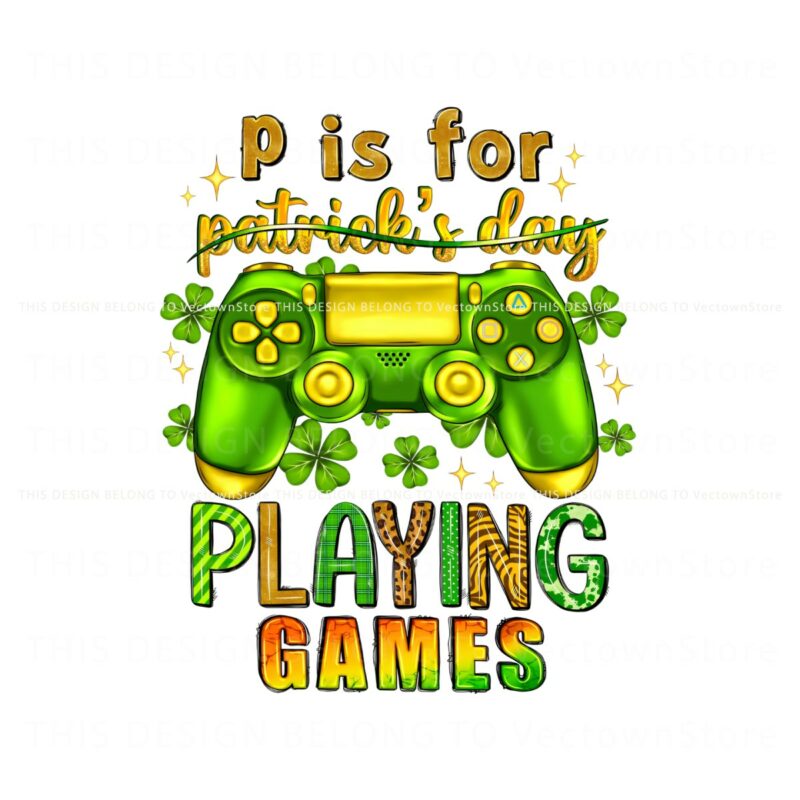 p-is-for-patricks-day-playing-games-png