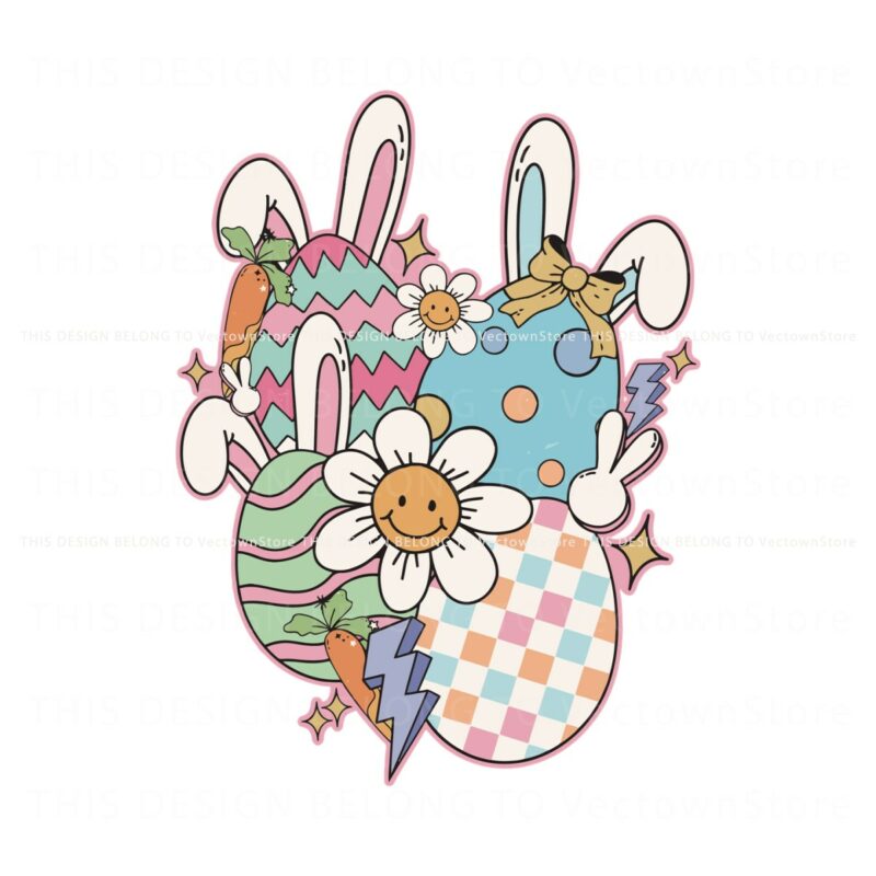 groovy-happy-easter-day-bunny-eggs-png