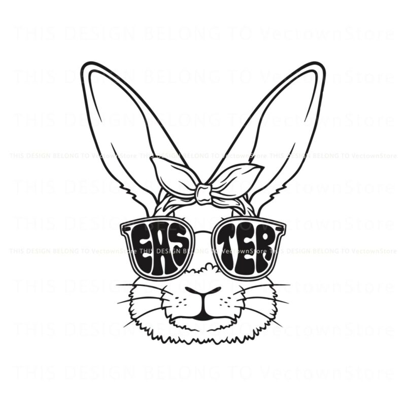 retro-easter-bunny-glasses-svg
