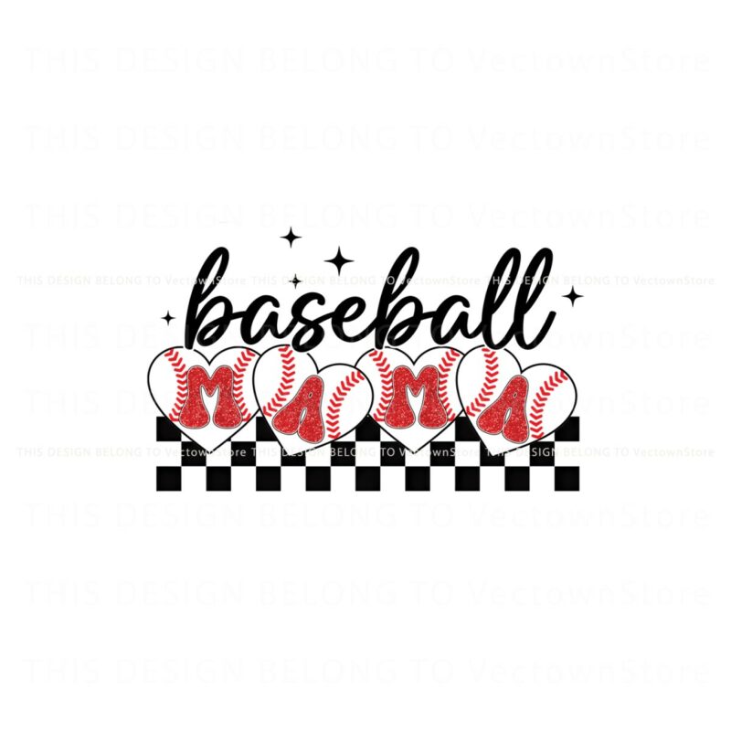 checkered-baseball-mama-png