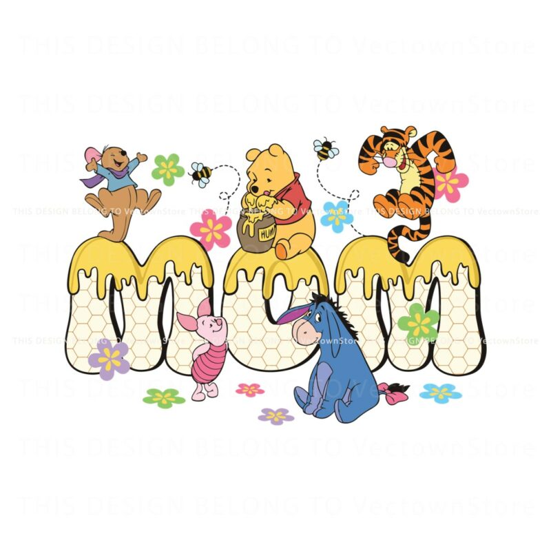 mom-honey-bear-winnie-the-pooh-friends-svg