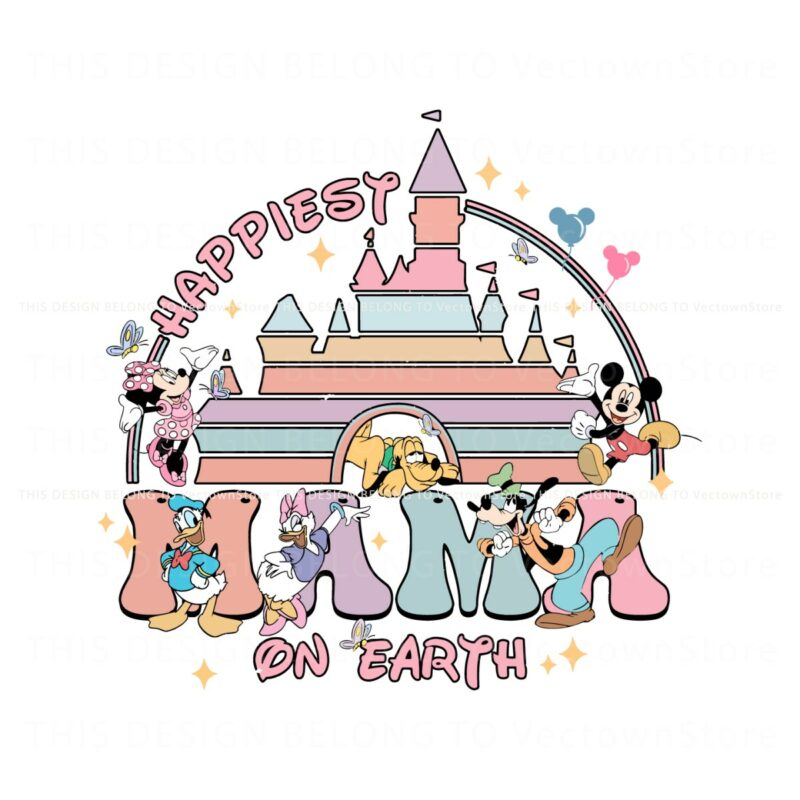 retro-disney-friends-happiest-mama-on-earth-png