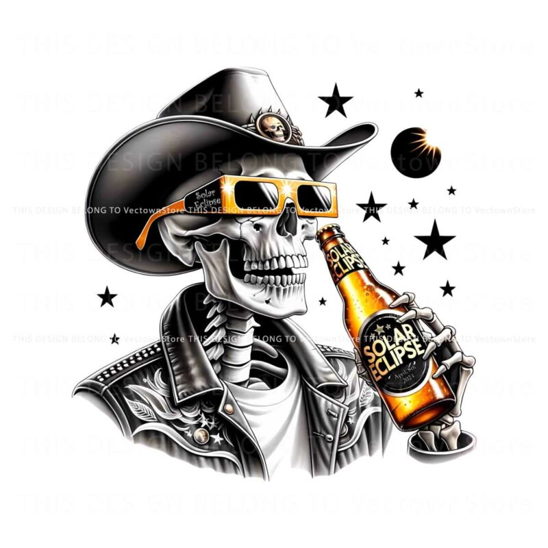 total-solar-eclipse-2024-skeleton-beer-png