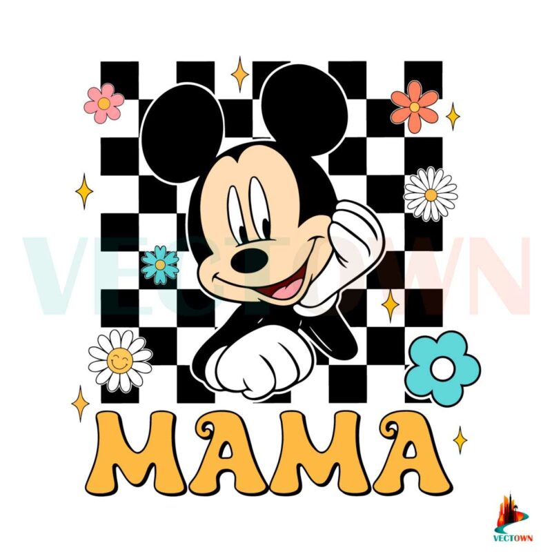 checkered-mama-mickey-mouse-mothers-day-svg