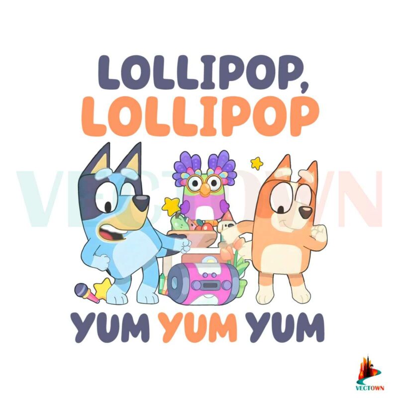 bluey-chattermax-lollipop-yum-yum-yum-png