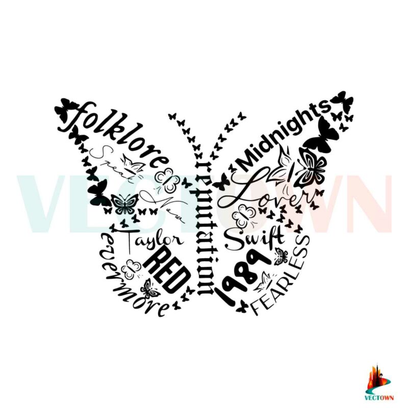 taylor-swift-album-butterfly-silhouette-svg