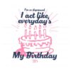 i-act-like-everydays-my-birthday-ttpd-svg