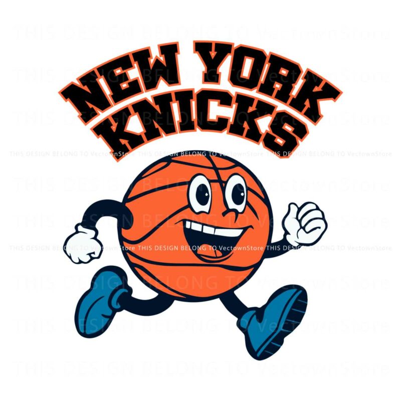 new-york-knicks-basketball-running-svg