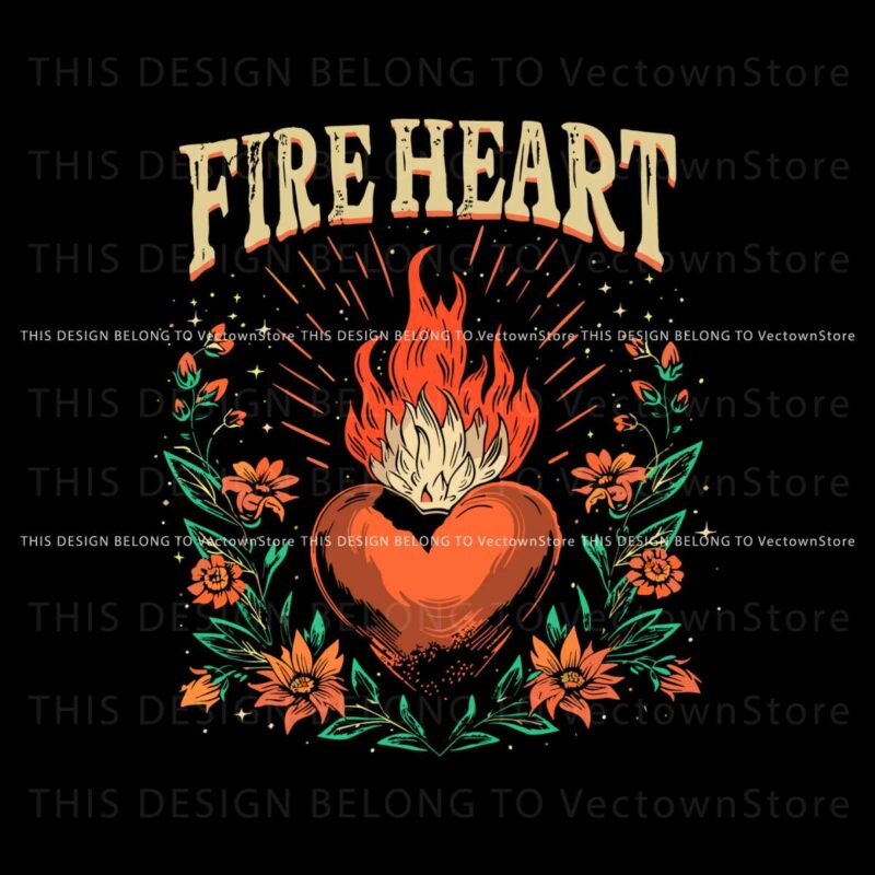 fire-heart-a-court-of-thorns-and-roses-svg