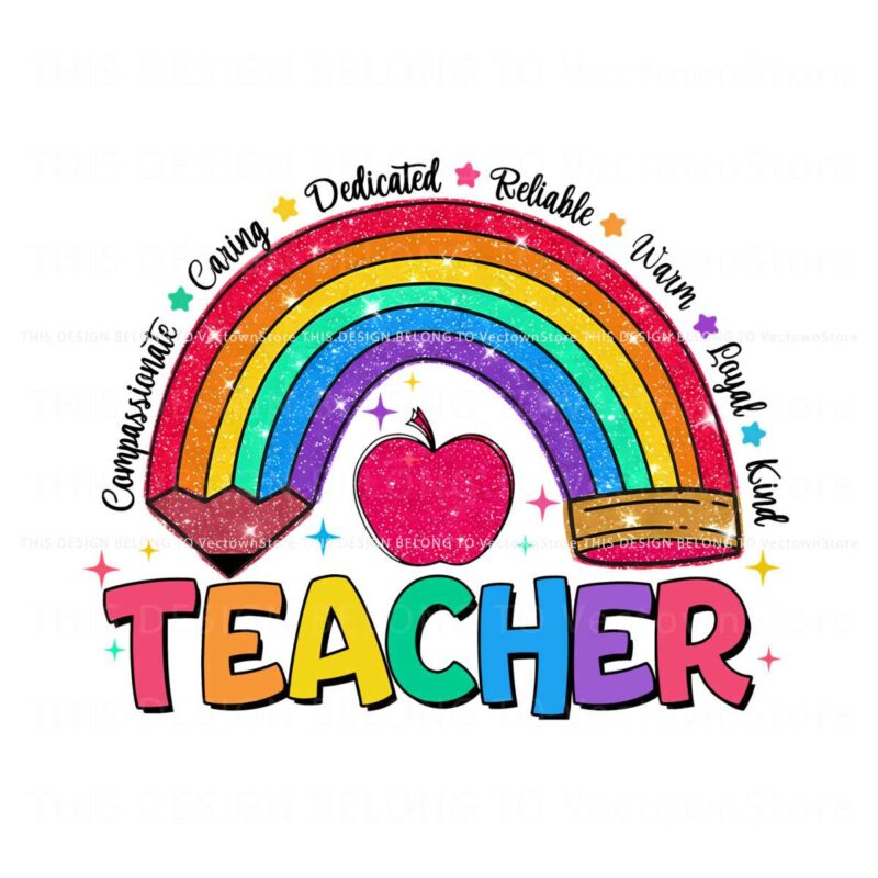 glitter-teacher-rainbow-pencil-png