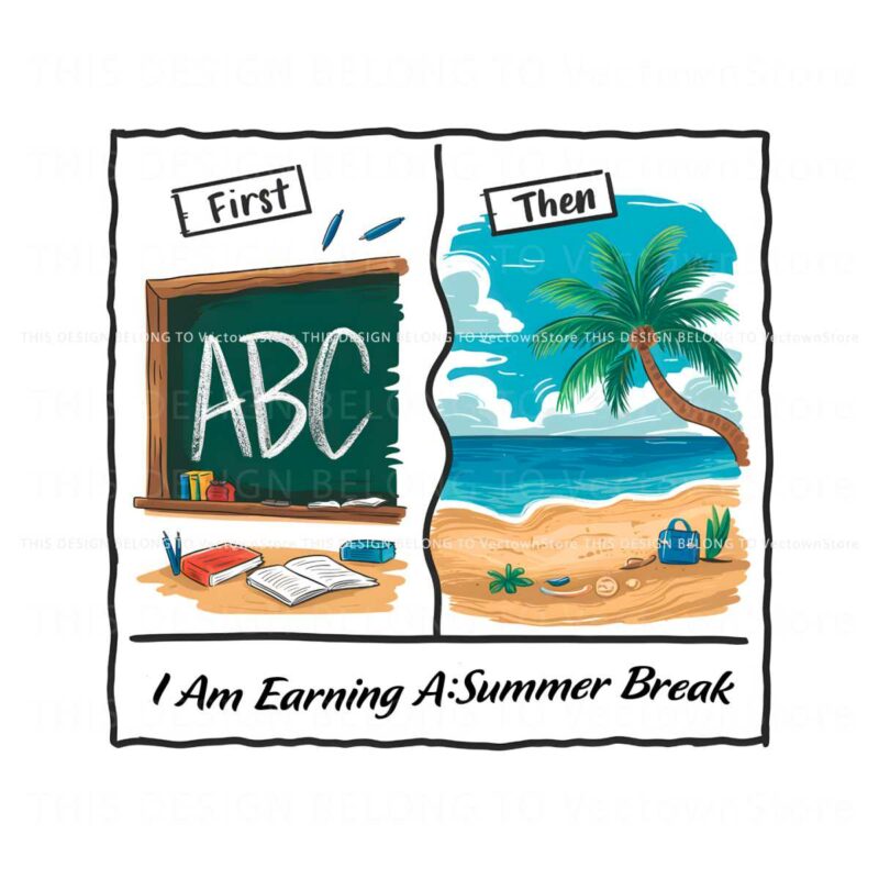 summer-vacay-first-teach-then-beach-png