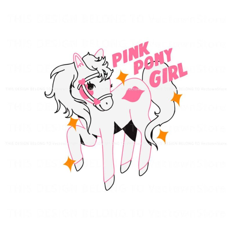 pink-pony-girl-pink-pony-club-chappell-roan-svg