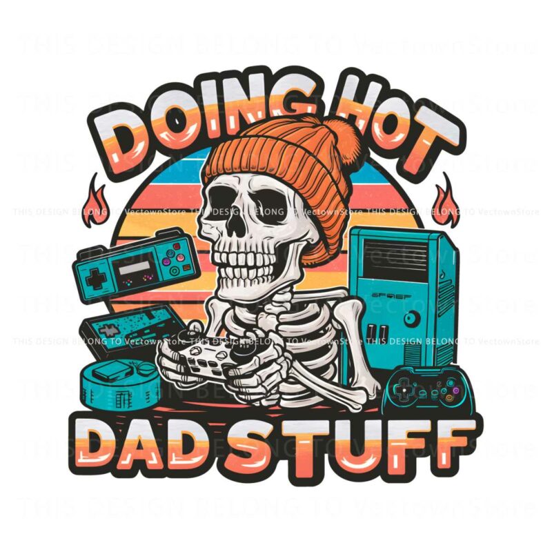 doing-hot-dad-stuff-skeleton-png