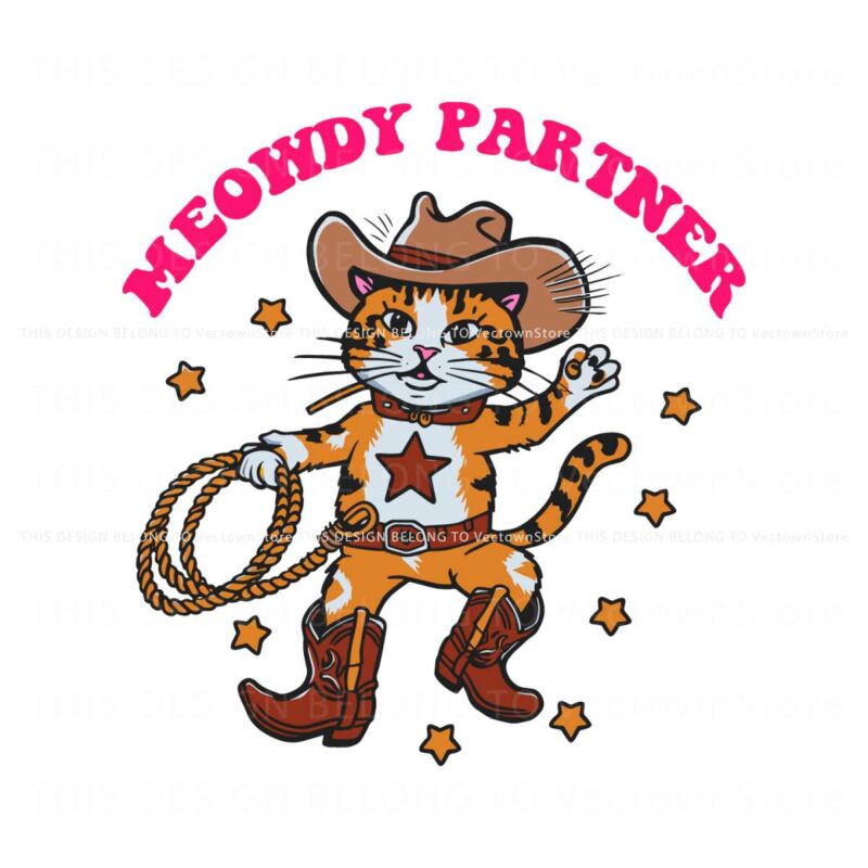 cowboy-meowdy-partner-cat-meme-svg