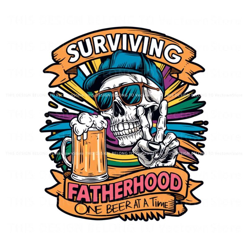 surviving-fatherhood-one-beer-at-a-time-skeleton-dad-png