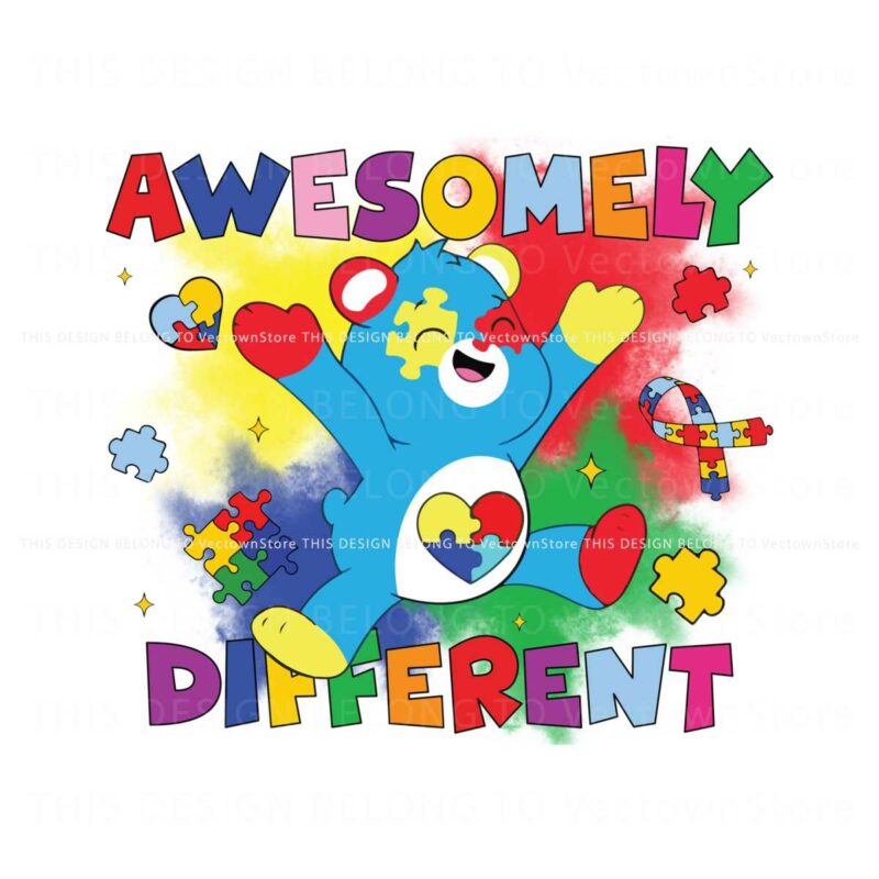 awesomely-different-cute-bear-autism-png