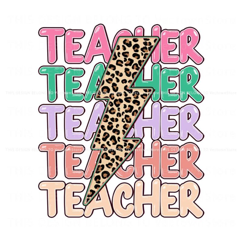 retro-teacher-leopard-lightning-bolt-png