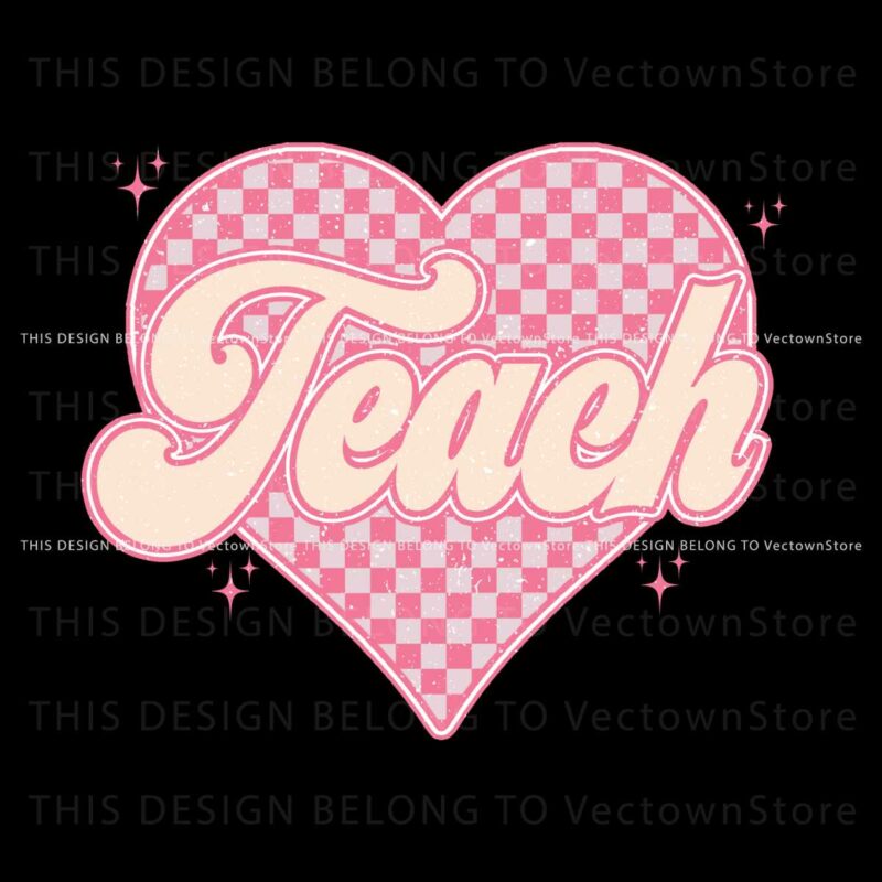 checkered-teach-heart-teacher-life-png