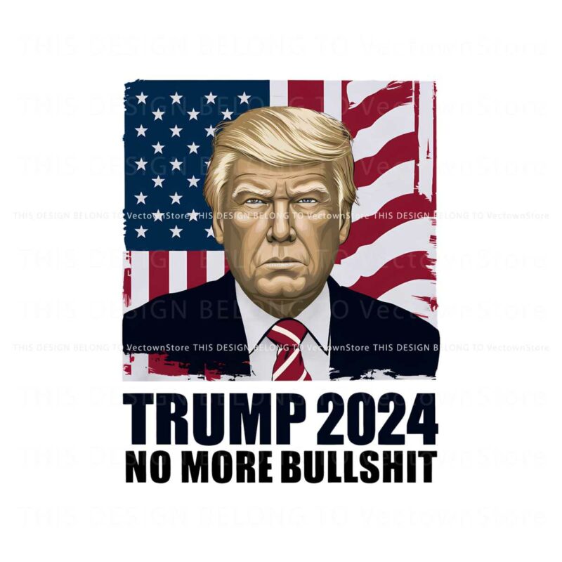 retro-trump-2024-no-more-bullshit-usa-flag-png