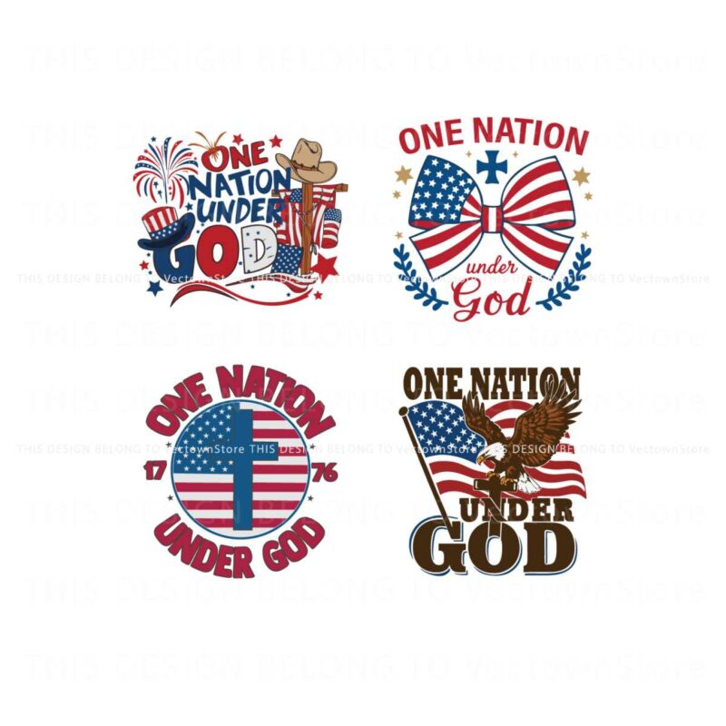 one-nation-under-god-4th-of-july-svg-bundle