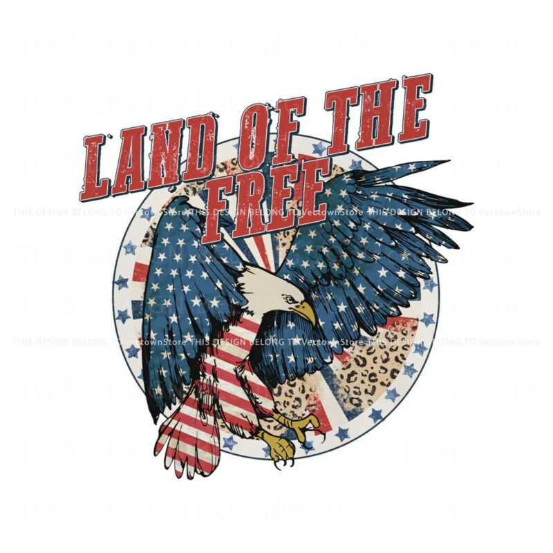 america-land-of-the-free-eagle-4th-of-july-png