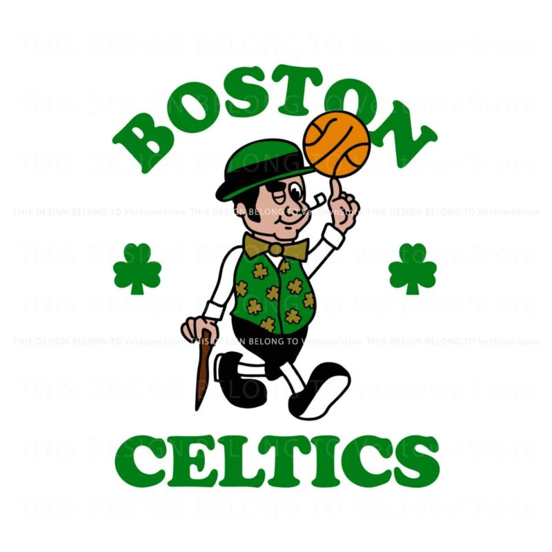 boston-celtics-mascot-lucky-the-leprechaun-svg
