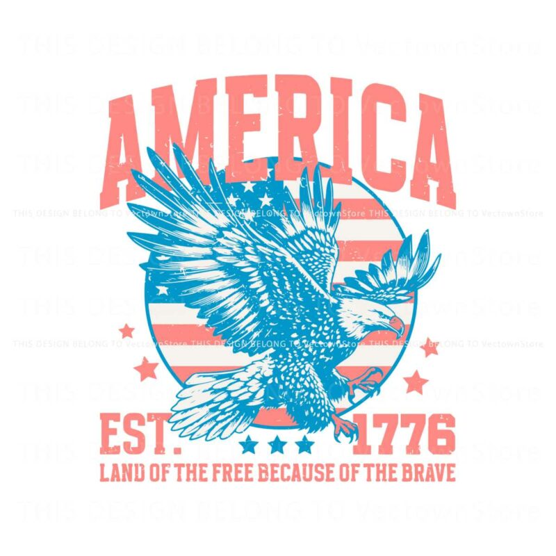 eagle-america-land-of-the-free-est-1776-svg