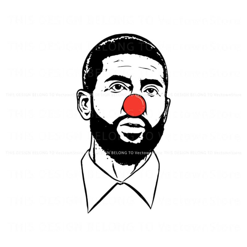 funny-kyrie-irving-clown-basketball-player-svg