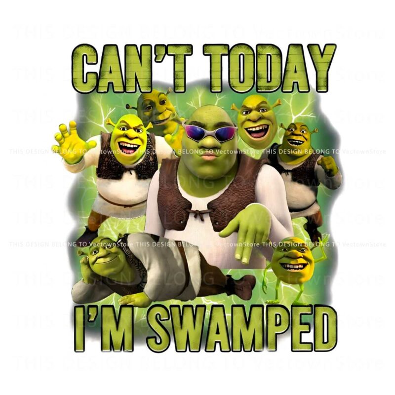shrek-meme-cant-today-im-swamped-png