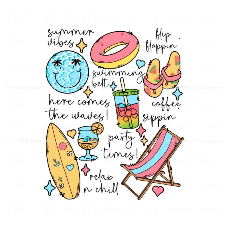 summer-vibes-flip-floppin-doodles-png