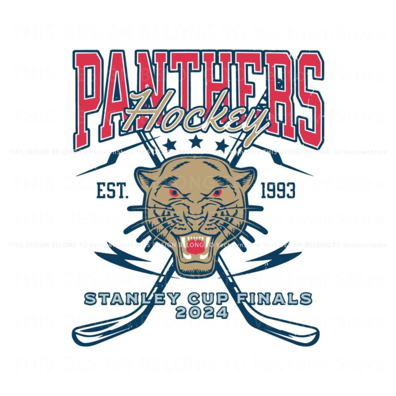 vintage-panthers-hockey-stanley-cup-finals-2024-svg