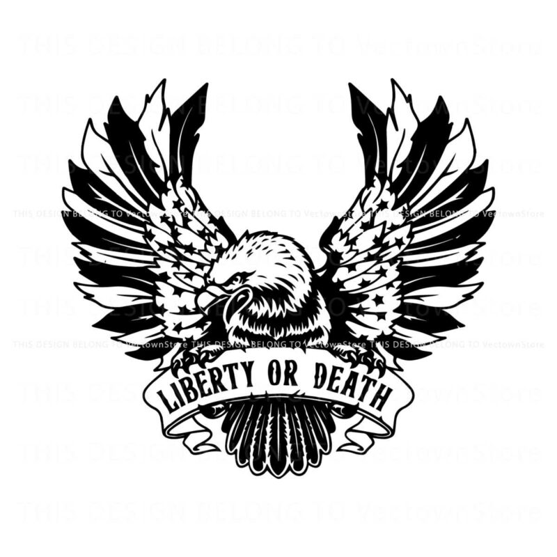 eagles-american-flag-liberty-or-death-svg