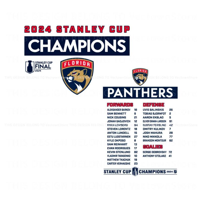 2024-stanley-cup-champions-panthers-roster-svg