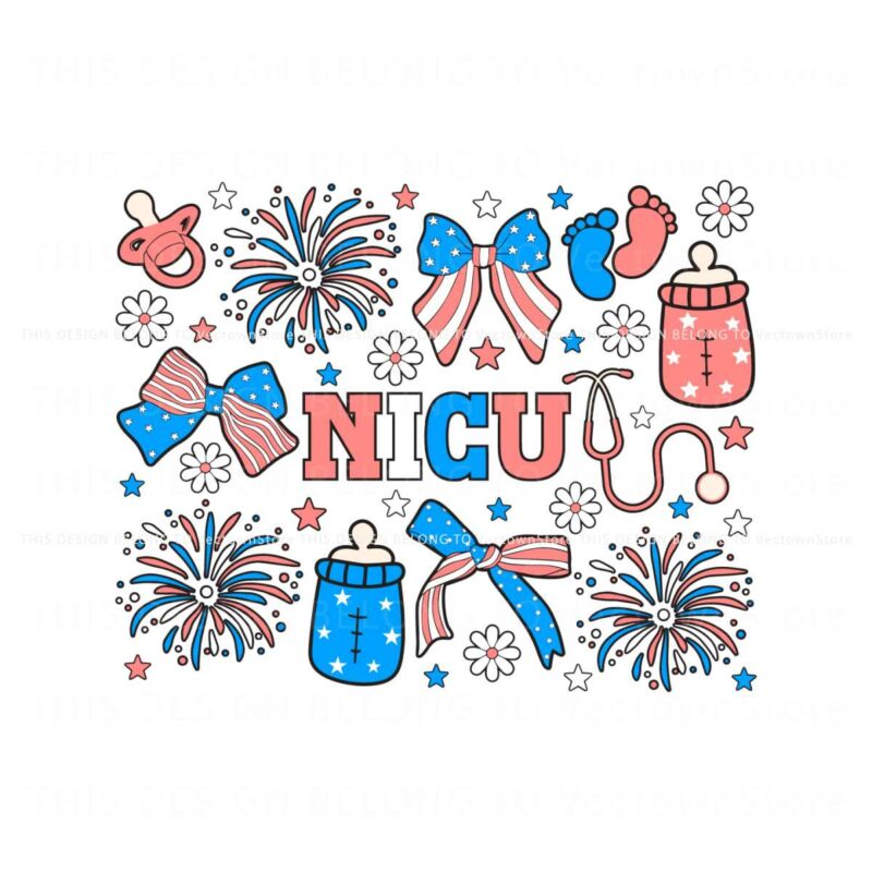 4th-of-july-nicu-nurse-doodles-svg