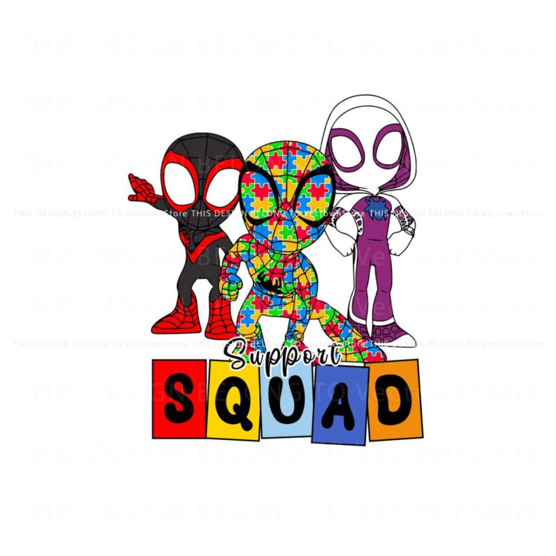 support-squad-autism-cartoon-superhero-png