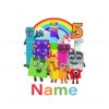 personalized-numberblocks-kids-5th-birthday-png