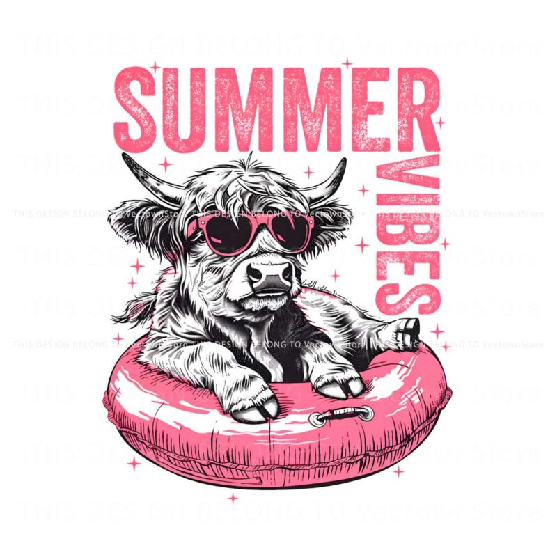 highland-cow-meme-summer-vibes-png