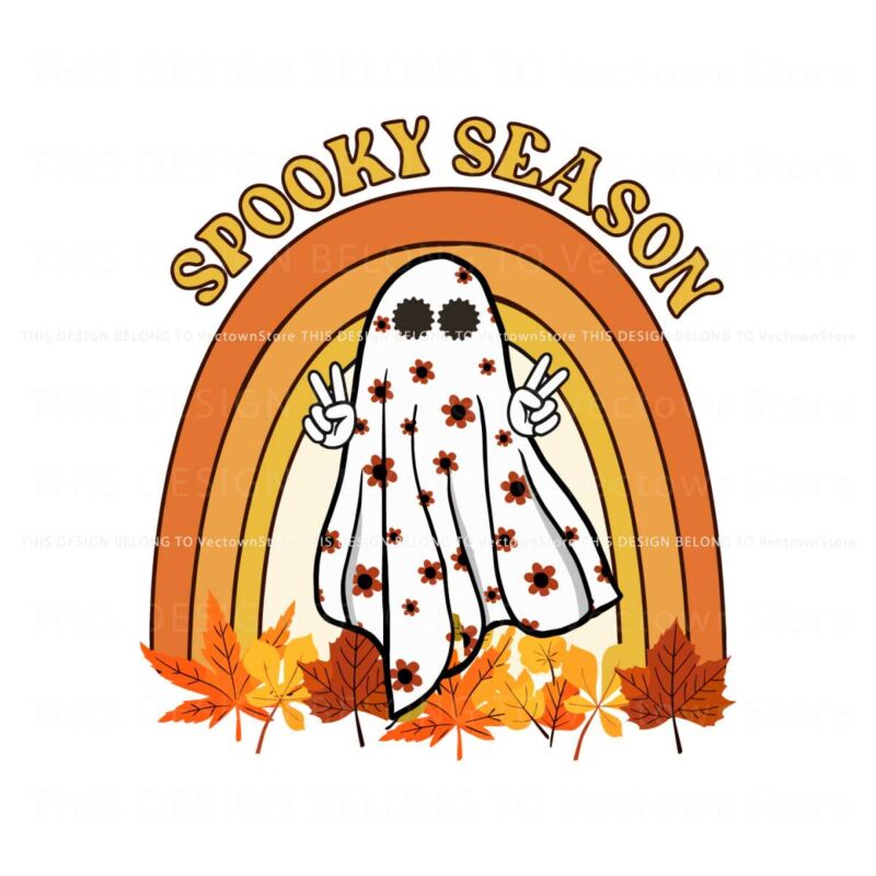 retro-halloween-ghost-spooky-season-svg